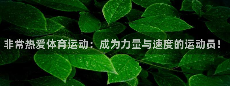 意昂5Kgame3：非常热爱体育运动：成为力量与速度的运动员！